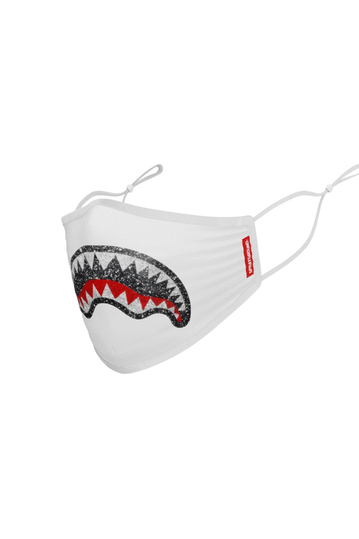 Sprayground Trinity Shark polyester mask white