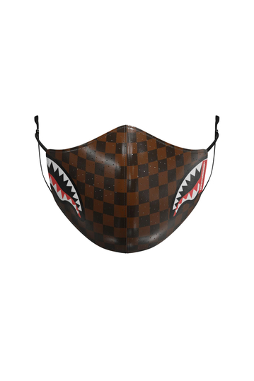 Sprayground Sharks in Paris brown vegan leather mask