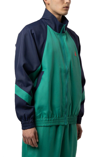 Huf Switzer nylon/ripstop track jacket navy blazer