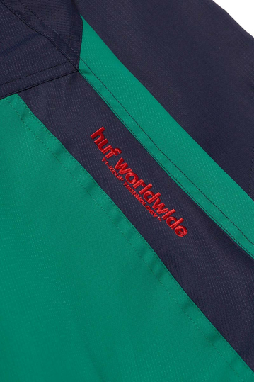 Huf Switzer nylon/ripstop track jacket navy blazer