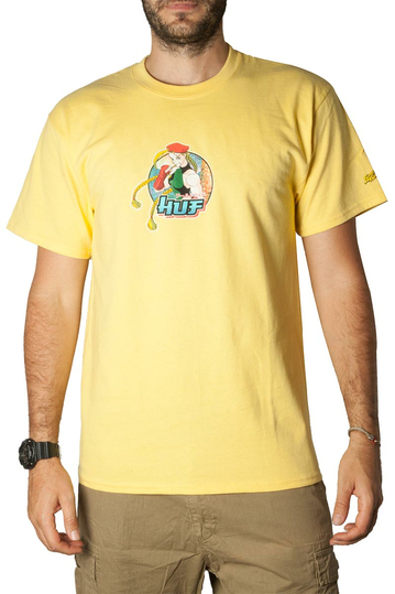 Huf t-shirt Cammy yellow