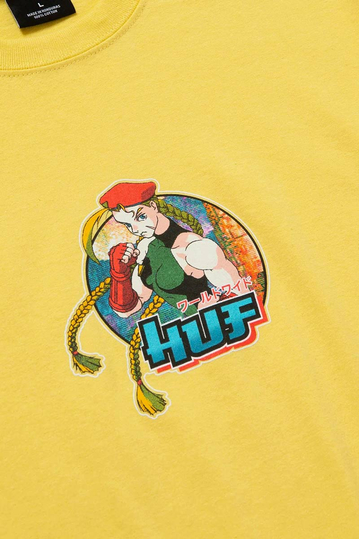 Huf t-shirt Cammy yellow