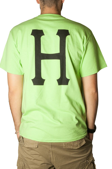 Huf t-shirt Classic H Logo lime