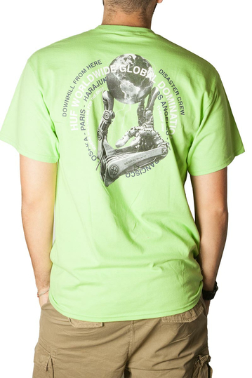 Huf t-shirt Robotics lime