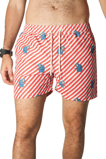 OAS polka monkey swim shorts