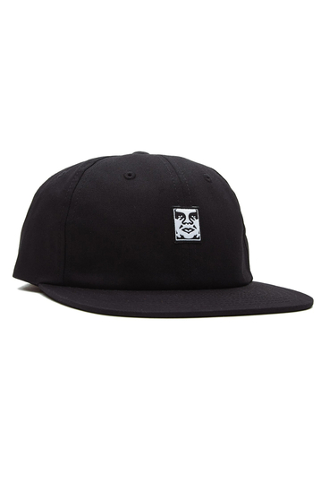 Obey Icon face 6 panel strapback hat