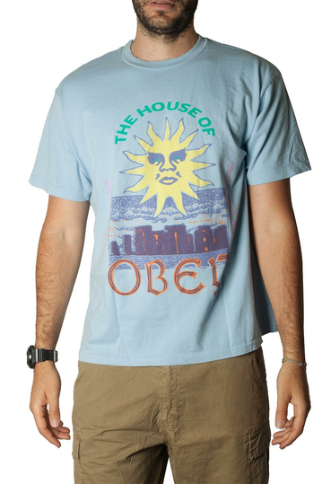 Obey the house of organic t-shirt good grey