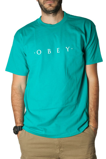 Obey novel classic t-shirt teal
