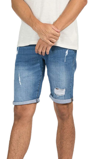 Tiffosi slim fit denim shorts medium blue