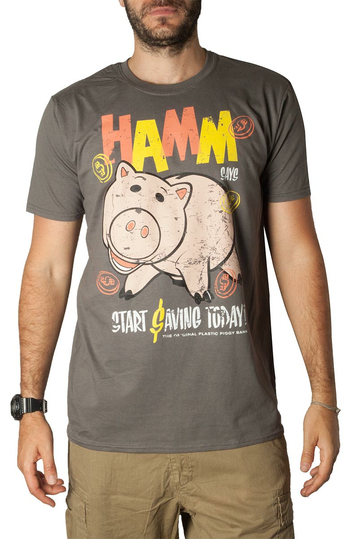 Toy story Hamm t-shirt grey