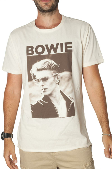 Amplified t-shirt David Bowie Cigarette vintage white