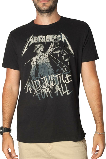 Amplified Metallica and justice for all t-shirt black