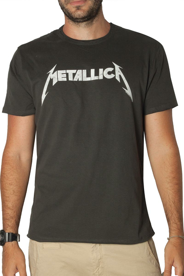 Amplified Metallica Logo t-shirt charcoal