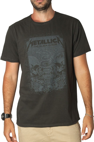 Amplified t-shirt Metallica The black album charcoal
