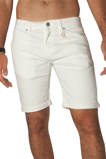 Losan denim shorts white