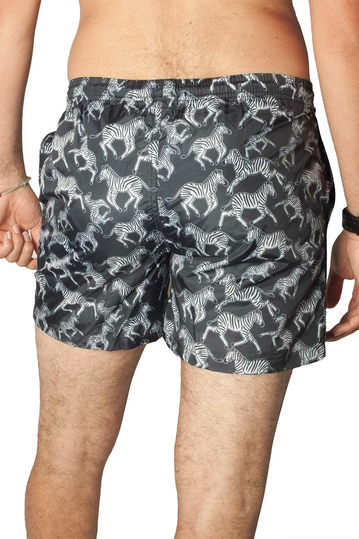 Trunk μαγιό μαύρο με ζέβρες