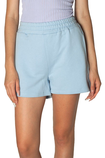French terry women's shorts sky