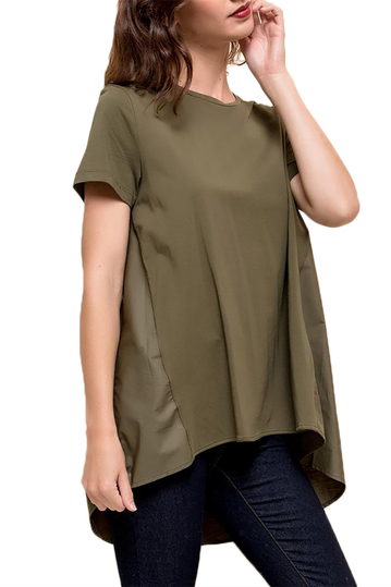 Asymmetrical top olive