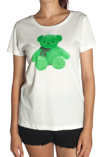 Cotton t-shirt teddy white