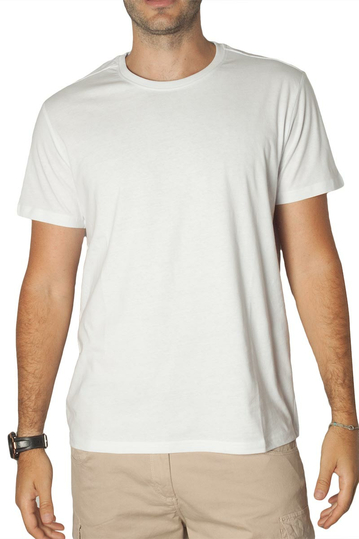 Losan stretch cotton t-shirt white