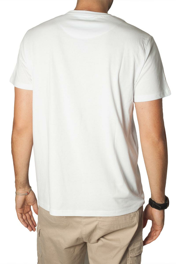 Losan stretch cotton t-shirt white