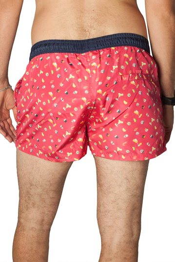 Losan trunk μαγιό μικροφίμπρα ροζ σούσι πριντ