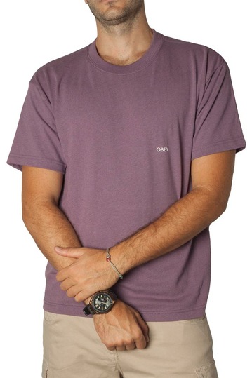 Obey sustainable t-shirt Micro novel mauve