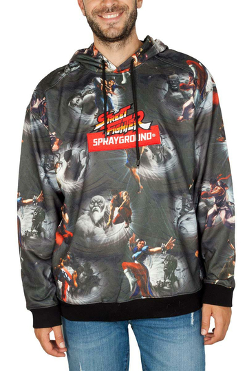 Sprayground Street Fighter Michelangelo hoodie black