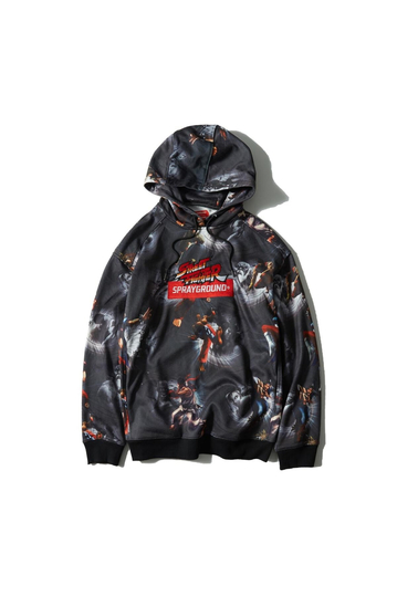 Sprayground Street Fighter Michelangelo hoodie black