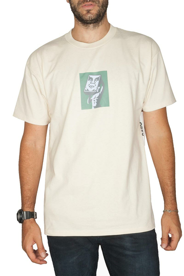 Obey At Last classic fit t-shirt cream