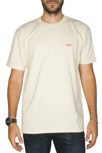 Obey Blood and Roses classic t-shirt cream