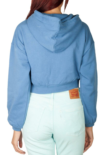 Scout cropped hoodie blue