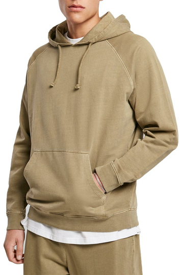 Urban Classics overdyed hoodie khaki