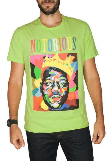 Amplified Notorious Big Geo Crown T-shirt ocean green