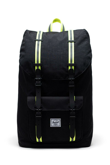 Herschel Supply Co. Little America backpack black enzyme ripstop/black/safety yellow