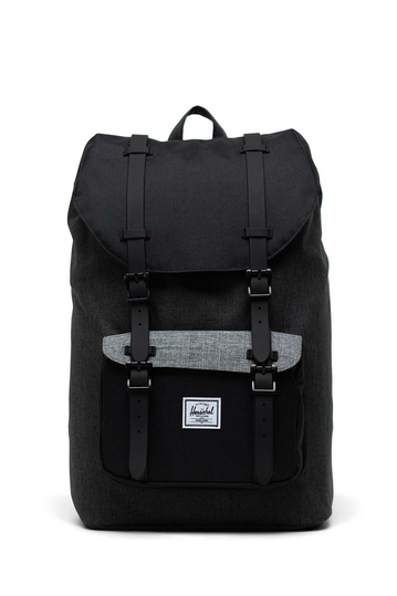 Herschel Supply Co. Little America mid volume backpack black crosshatch/black/raven crosshatch