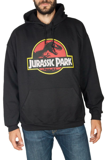 Jurassic Park distressed logo hoodie