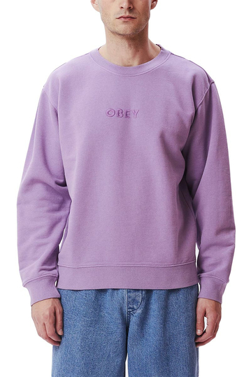 Obey Bold Ideals sweatshirt orchid