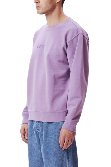 Obey Bold Ideals sweatshirt orchid