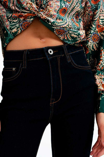 Q2 super skinny fit jeans dark blue