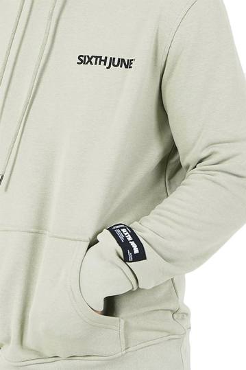 Sixth June hoodie sage green