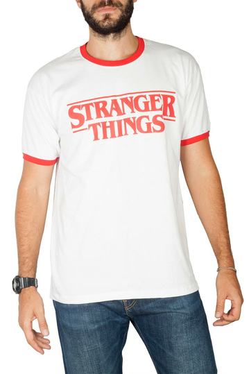 Stranger Things Logo Ringer Tee