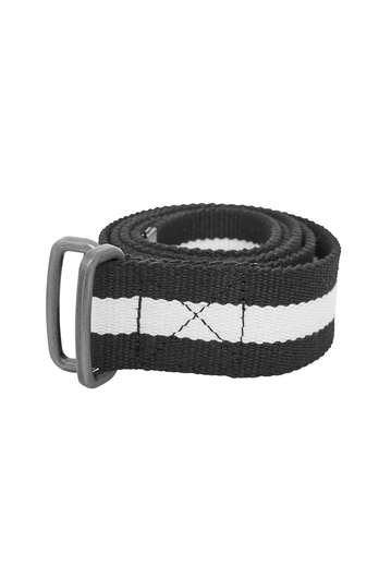 Urban Classics stripe web belt black/white