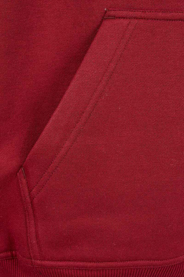 Urban Classics blank hoodie burgundy