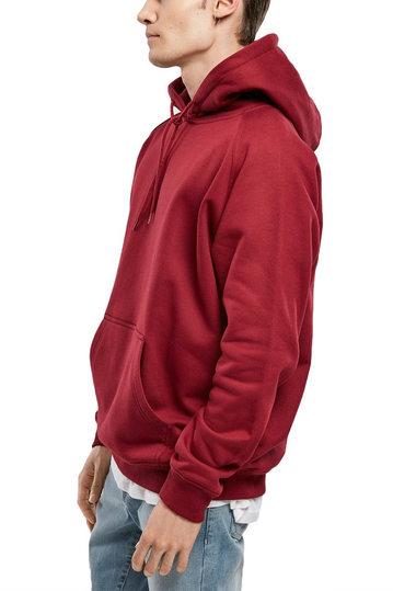 Urban Classics blank hoodie burgundy