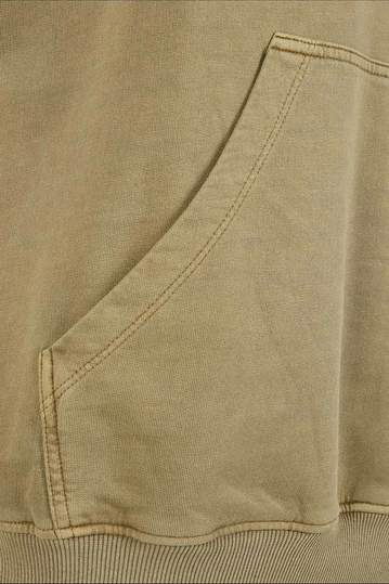 Urban Classics overdyed hoodie khaki