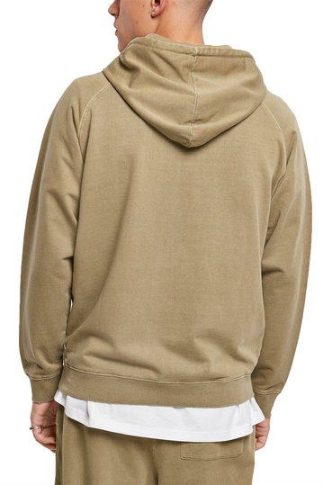 Urban Classics overdyed hoodie khaki