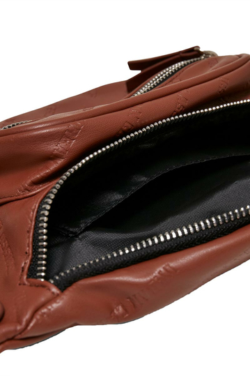 Urban Classics leatherlook hip pack brown