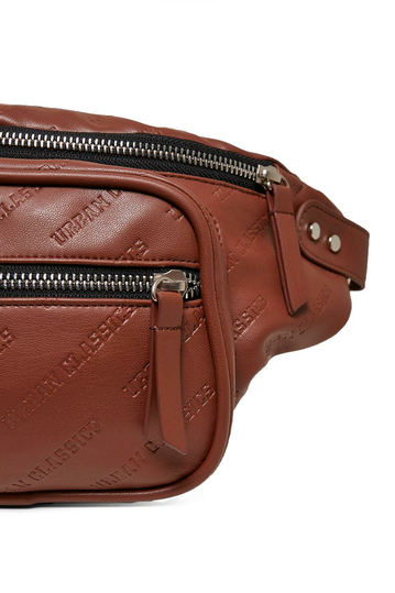 Urban Classics leatherlook hip pack brown