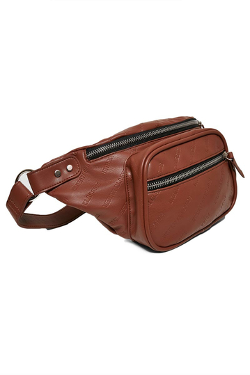 Urban Classics leatherlook hip pack brown